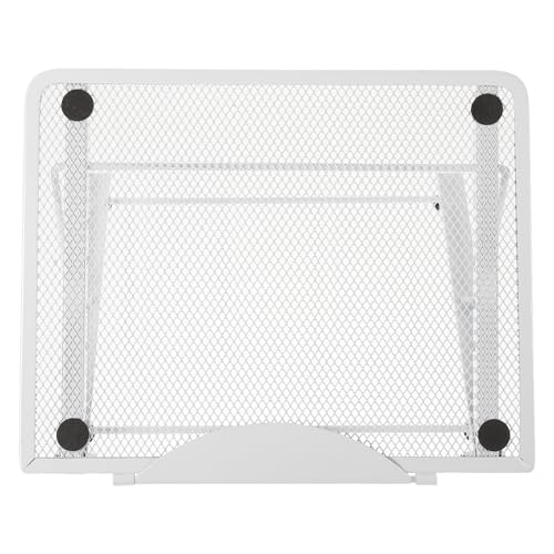 Soporte portátil plegable metálico para laptop blanco miniatura 1