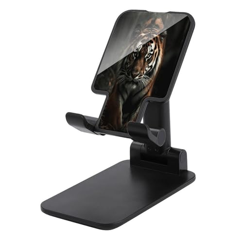 Support téléphone réglable motif tigre pour soulager vos mains et votre cou au bureau