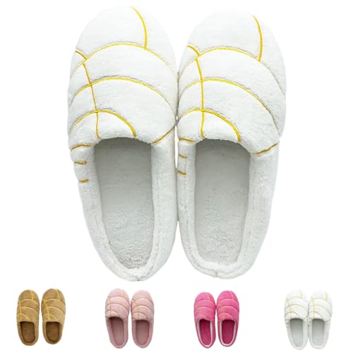 Women's Concha Slippers, Cute Comfy House Slippers, Rose Red/Pink/White/Brown, One Size