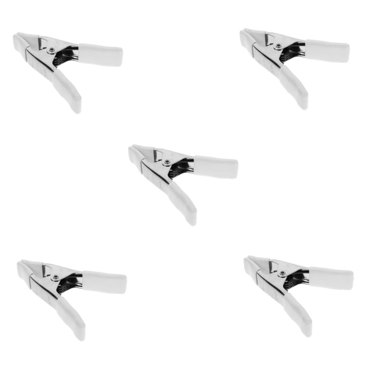 POPETPOP 5sets 4pcs Heavy Duty Spring Clamps Ergonomic Plastic Backdrop Clips for Photography Durable Spring Clip for Securely Holding Backgrounds Lightweight and Easy to Store 4pcs*5