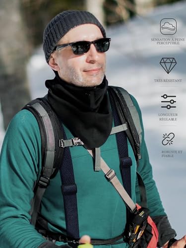 Kohentact Bretelles pour Hommes Extra Résistantes – 3,8 cm de Largeur, Portables Sous les Vêtements, 3 Passants à Boutons-Pression, Idéales pour Pantalons de Travail, Ski et Salopettes – vue 3