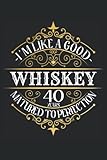 40. Birthday 40 years old 40 birthday whiskey whiskey notebook 6x9 (about A5) 120 pages lined: 40. Birthday 40 years old 40 birthday whiskey whiskey ... office, school and university or university