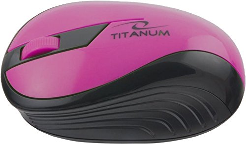 Esperanza Titanum Wireless mouse RF Wireless Ottico 1000 DPI Mano destra Nero, Rosa