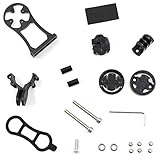 Soporte de bicicleta GPS para de bicicleta, soporte para manillar de bicicleta, soporte de código, soporte multifuncional alargado para bicicleta, soporte para cámara deportiva Go Pro Garmin Edge