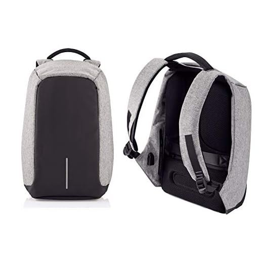 Theoutletablet® Mochila Portatil con Puerto De Carga Externa USB/Mochila Ligera Anti-Robo Escolares/Negocios/Viajes, etc… Color Gris