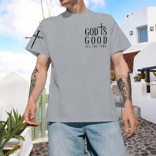 PNORATM Christian Shirts for Men God is Good Tshirt Religious Jesus Shirt — view 2