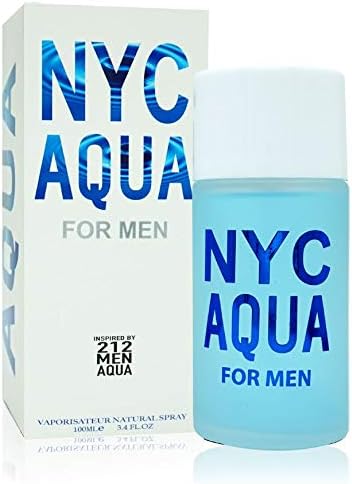 NYC Aqua Inspired by 212 Men Aqua Carolina Herrera 3.4 oz Cologne for him