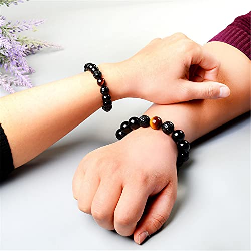 Obsidienne noire et double Piyao : oubliez le stress grâce à ce talisman de protection 14mm - 5