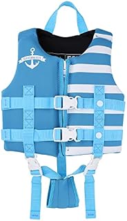 Kids Swim Vest Float Jacket for Boys Girls Neoprene Swimming Jacket with Crotch Strap Toddlers Buoyancy Swimwear Children Training Floating Swimsuit Learn to Swim, 3-4 Years