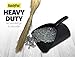 HandyPan Heavy Duty Dustpan, Black - Large Dust Pan Made in the USA with Tight Seal Lip to Keep Dust, Dirt, Debris In-Great for Home, Shop, Garage, Use-Stackable, Standing Dustpan for Wet or Dry Tasks