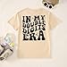 BOUTIKOME in My Double Digits Era Shirts Boys Birthday T-Shirt 10 Years Old Tees 10th Tops Ten Birthday Party Outfits(Beige-10Y)