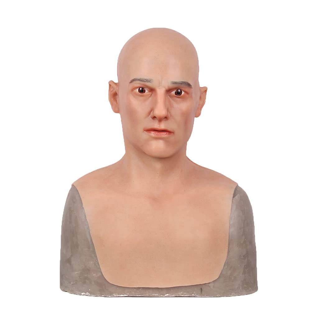 Amazon.co.jp: 男性 シリコン仮面 男性 仮面 シリコン マスク コスプレ