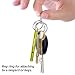 Aluminio Silbatos, FineGood 4 Pack Silbatos Supervivencia Emergencia con Cadena Anillos para...