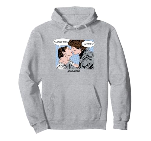 Star Wars I Love You Princess Leia And Han Solo Black Pullover Hoodie
