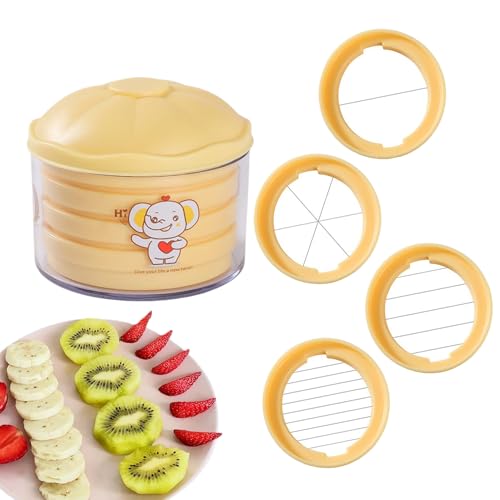 Cortador de huevos - 4 en 1 picadora de huevos, ayudante de cocina manual para cortar, picar y rallar alimentos, ensalada, queso, tomate, patata, cebolla para el hogar