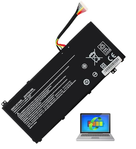 BYDT AC14A8L Laptop Battery for AC15B7L KT.0030G.001 Aspire V15 Nitro VN7 VN7-571 VN7-571G VN7-572 VN7-572G VN7-591 VN7-591G VN7-791 1 VN71-791G VN7-792 VN7-792G VN7-592 VN7-592G, 11.4 V 52.5 Wh