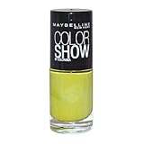 Maybelline New York Unisex LACA DE UÑAS MAYBELLINE COLOR SHOW NAIL POLISH 754 POW GREEN BLISTER 1UN, Negro, Standard