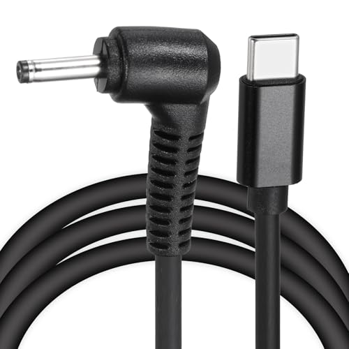 QUARKZMAN 1.5m USB C auf DC Ladekabel, PD Power Schnellladekabel 3.5 x 1.35mm Adapterkabel 12V 3A für Router, Kameras, TV-Boxen, Lampen, Schwarz