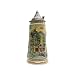 Scenic Germany Ludwig's Castle Collectible Engraved Beer Stein with Ornate Metal Lid