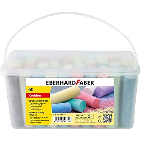 CREATIV DISCOUNT® NEU Faber Straßenmalkreide im Eimer, Rund, 50 Stk Cover