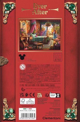 Clementoni 500 Piece Puzzle - Ever After Collection: Ariel, 35156, Vibrant, Colorful, 500 pieces, 36 cm x 49 cm - Image 4