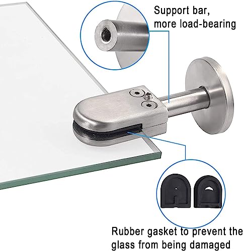 Clips de robinet en verre ajustables avec support au sol renforcé et fixation robuste - 5