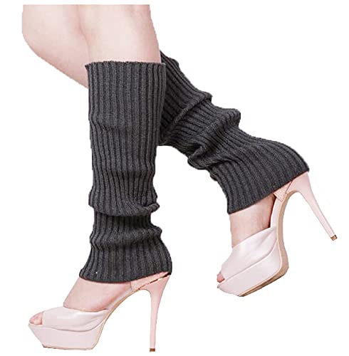 Image of Warm Woolen Socks For Women Solid Leg Covers Socks For Autumn And Winter Knitting