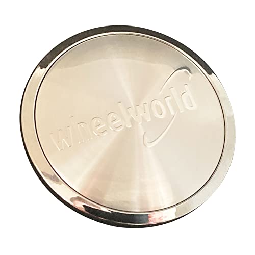 Tapacubos originales de Wheelworld, 69 mm, 1 unidad, cromo cepillado Z 08 Cover