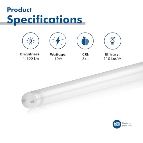 Tubo LED Lineal T8 Base G13 22 in 10W 1100Lm 6500K miniatura 2