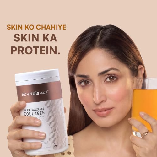 hk vitals Skin Radiance Marine Collagen Supplement Powder, Orange, 400g - Image 3