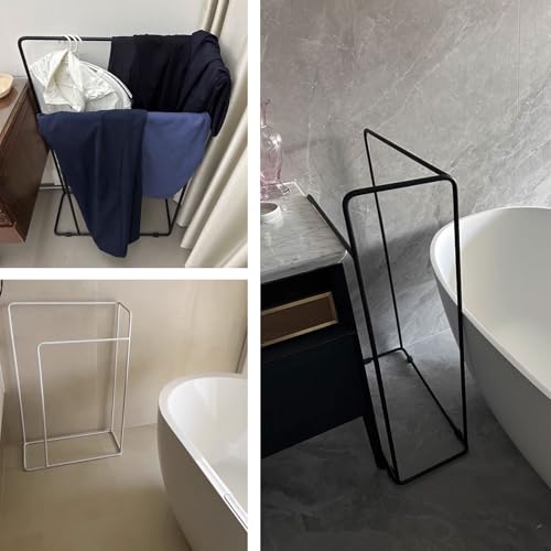 Étagère de salle de bain en fer structure dorée stable pour intérieur moderne - 7