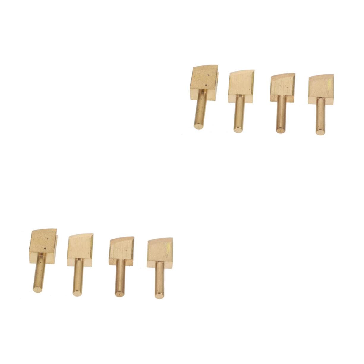 Gadpiparty 2 Series Herramienta De Pulido De Bordes De Cuero Accesorios De Punzón De Cobre Para Bricolaje Para Manualidades Y Acabado De Cuero 4 Piezas*2