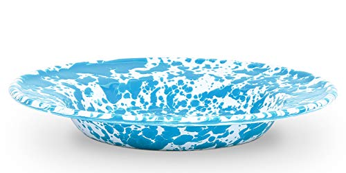 Enamelware-Starter-Set-16-piece-TurquoiseWhite-Splatter