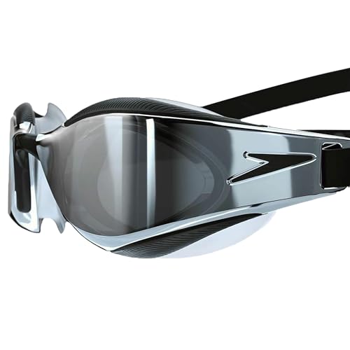 Image of Speedo Unisex Adult Fastskin Hyper Elite Hydroscopic Curved Mirror Lens Swim Goggles | Anti Fog Coated Lens | 100% UV Protection | Adjustable Strap with Tensioning Scale