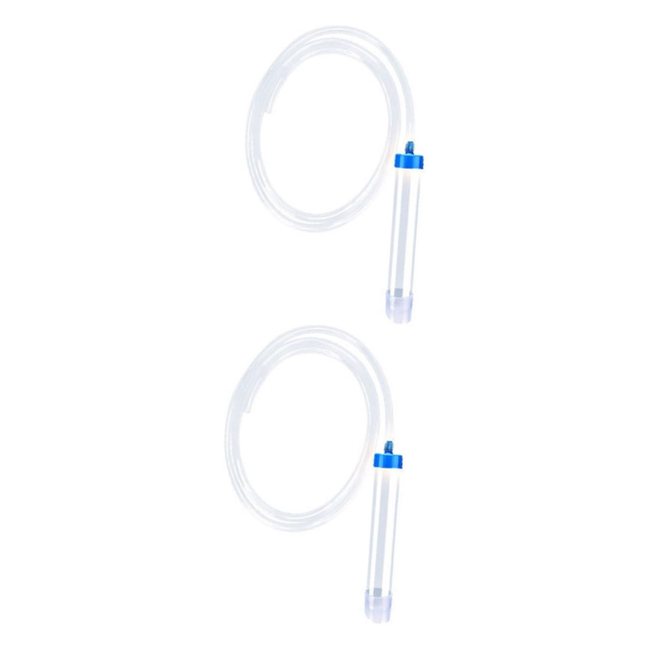 Beavorty 2pcs Small Fish Tank Water Changer Aquarium Cleaning Set Pump Gravel Washer Tool