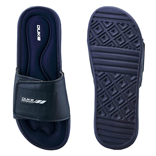 Image of Duke mens Fwc6094-navy Slipper