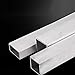 Rectangular Tube, Industry 6063 Aluminum Alloy Square Tube Multiple Sizes 500mm For Door And Window Frames(20x20x1mm)