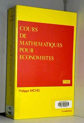  Cours de mathématiques pour économistes Livre eBook France
