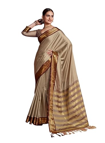 Image of Avantika Fashion Women's Woven Cotton Silk Art Silk Banarasi Saree With Blouse Piece