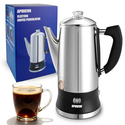 APOXCON 12-Cup Stainless Percolator