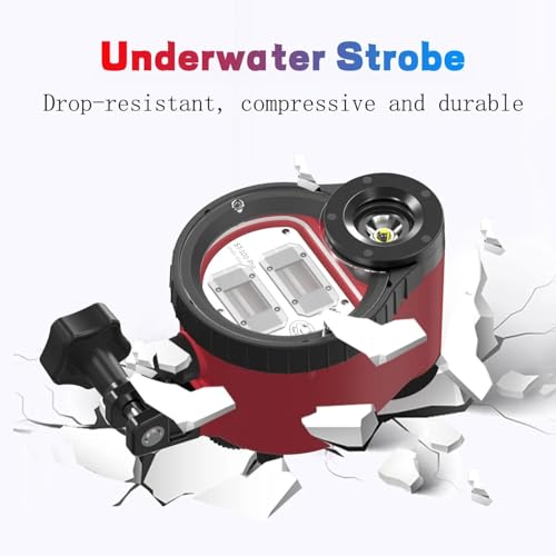 Seafrogs ST100 Pro [100m/325ft] Underwater Strobe Waterproof Camera Flash Light for Underwater Videography Photography, Support 5 Pin Socket or Optic Cable Connection - Thumbnail 4