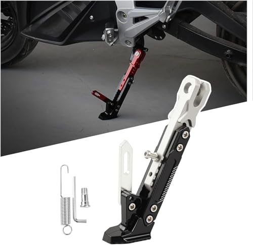 Motorrad Seitenständer für Triumph Speed Twin 900 Stealth Edition/Speedmaster/Sprint GT/ST, Verstellbarer Parkhalterung Aus Aluminiumlegierung, Kippschutz, Hohe Tragfähigkeit für Schwere Motorräder