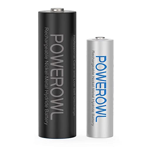 Rechargeable Aa Aaa Batteries W/Charger, 12&12 Count High Capacity Low Self Discharge Ni-Mh Battery #TOP4