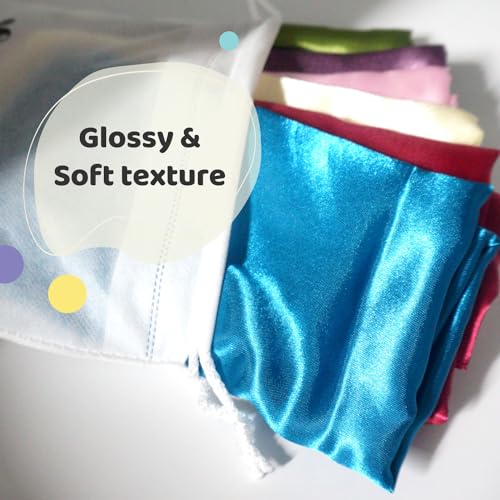 Play Scarves for Kids – 34" 6 Pack Play Silks with Glossy & Matte Texture – Colorful for Toddlers, Montessori Toy for Sensory Play, Pretend Play & Movement4