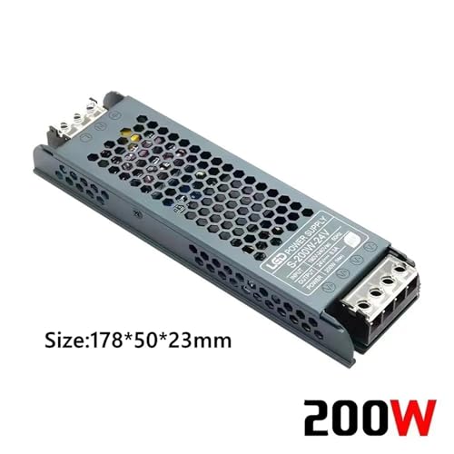 Transformateur 24V 200W ultra fin à commutation pour ruban LED haute performance