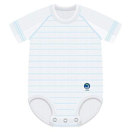 J Bimbo Warm Streifen – Body, weiß und hellblau