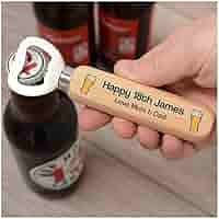 Personalsed Wooden Bottle Opener Brthday Gft For Husband Boyfrend