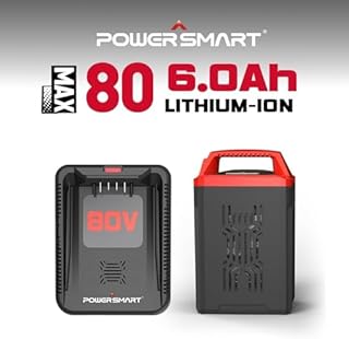 PowerSmart Cordless Electric Snow Blower, 24 Inch 80V Battery Powered Snow Thrower with LED Lights/Battery and Charger (Not Included)