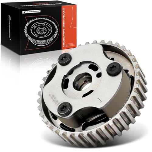 A-Premium Intake Engine Variable Valve Timing (VVT) Sprocket Gear Camshaft Adjuster Phaser Compatible with Ford Fiesta 2014-2017, EcoSport 2018-2021, 1.0L