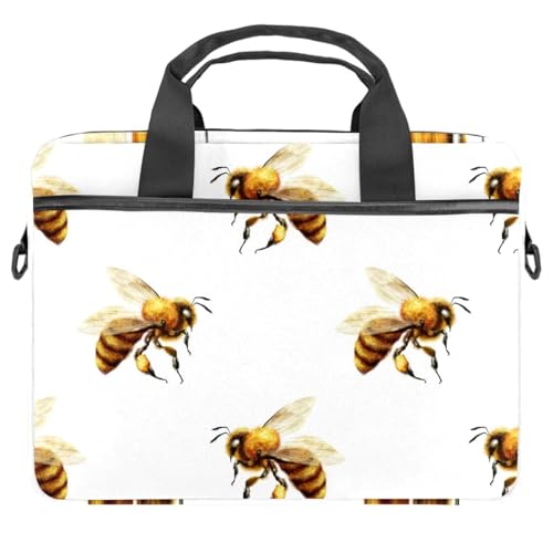 Sac à bandoulière ordinateur portable 13 14 pouces multicolore Flying Bees